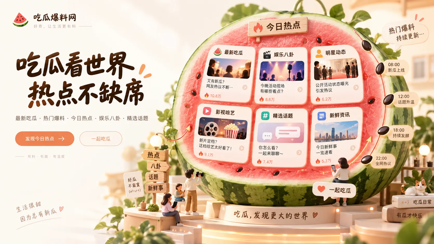 吃瓜热门吃瓜与今日热点主视觉
